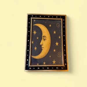 *SOLD* Vintage 90s Whimsygoth Celestial Moon & Stars Framed Wall Art